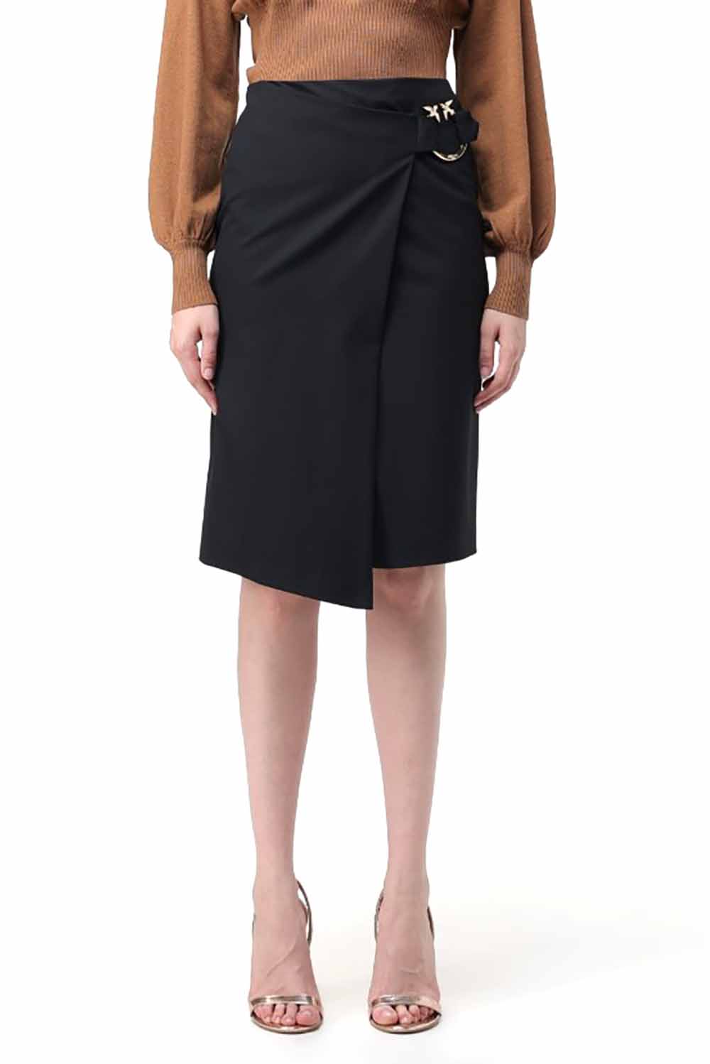  Pinko Midi Skirt Black Woman - 2