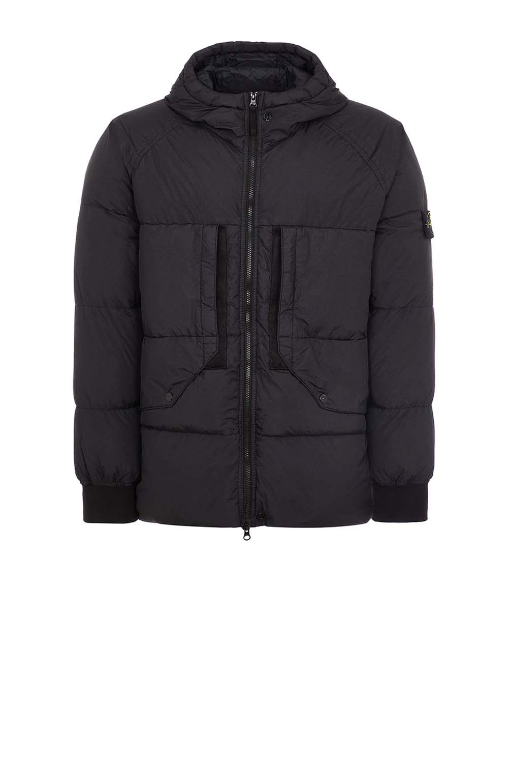  Stone Island Garment Dyed Crinkle Jacket Black Uomo - 1