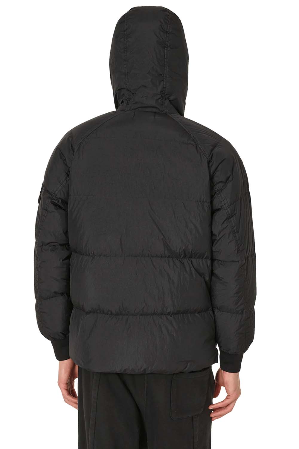  Stone Island Garment Dyed Crinkle Jacket Black Uomo - 4