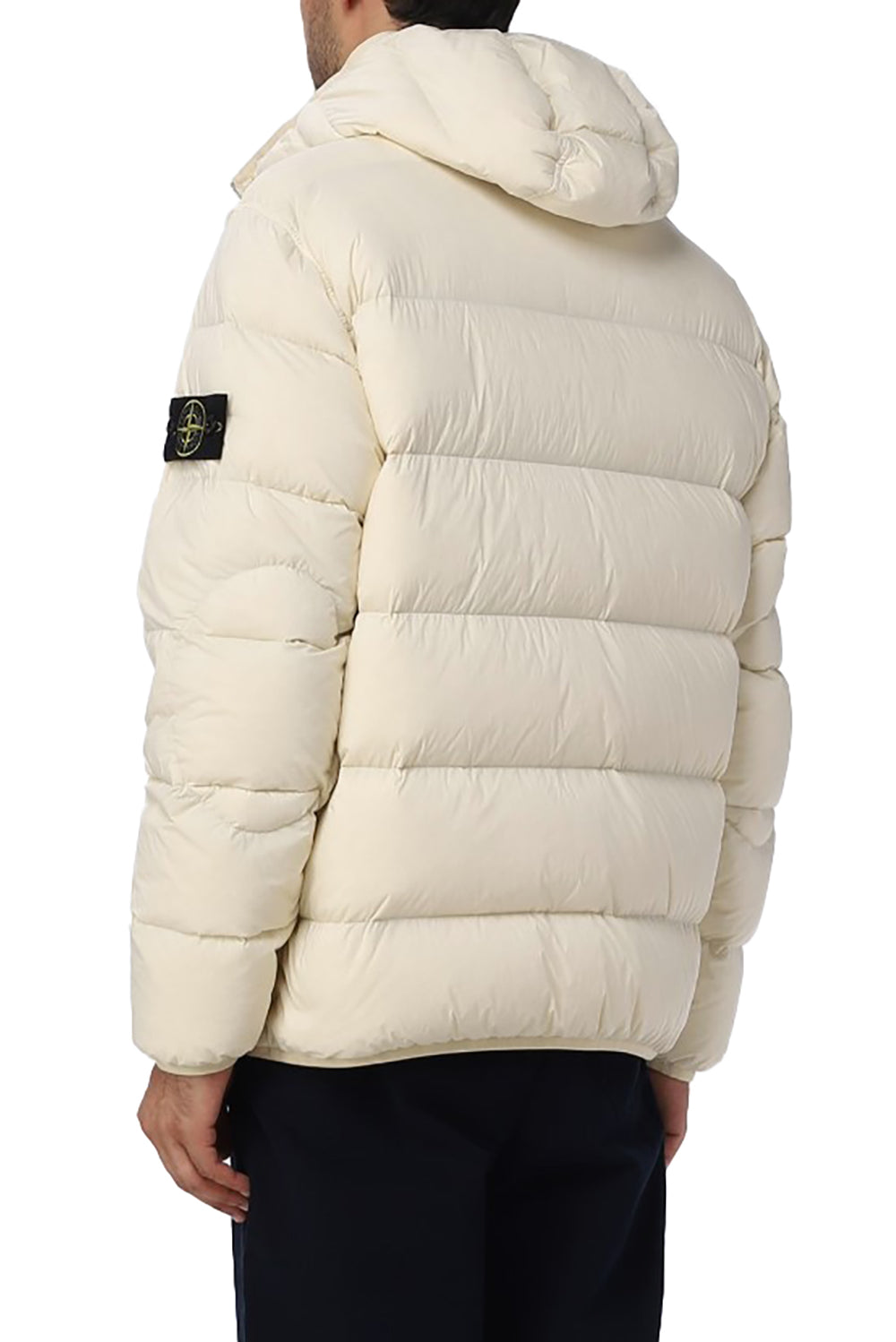  Stone Island Seamless Tunnel Down Jacket Panna Uomo - 3