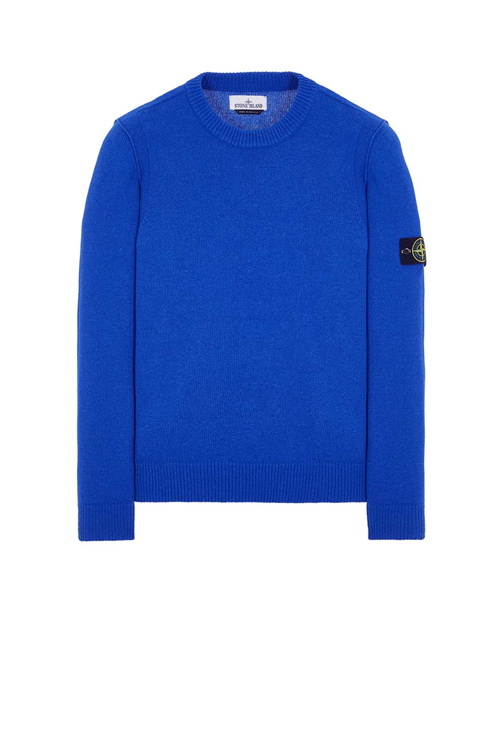  Stone Island Lambswool Crew Neck Bluette Uomo - 1