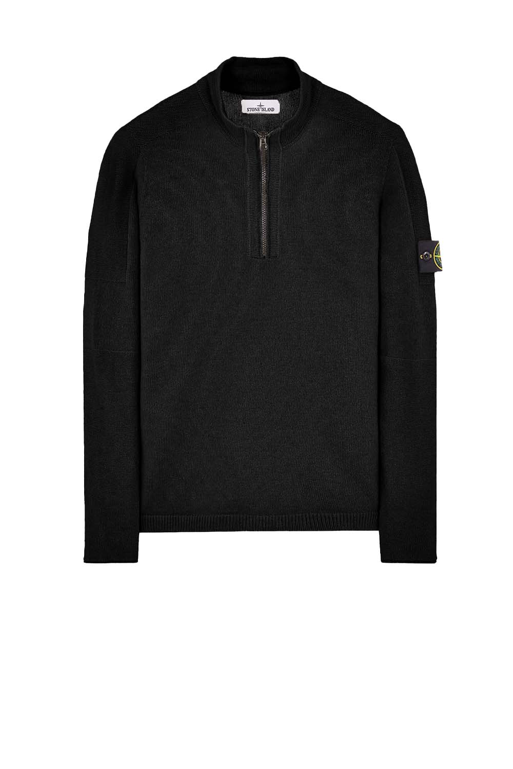  Stone Island Maglia Mezza Zip Black Uomo - 1