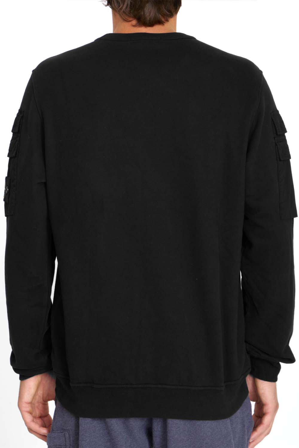  Stone Island Felpa Girocollo Black Uomo - 4