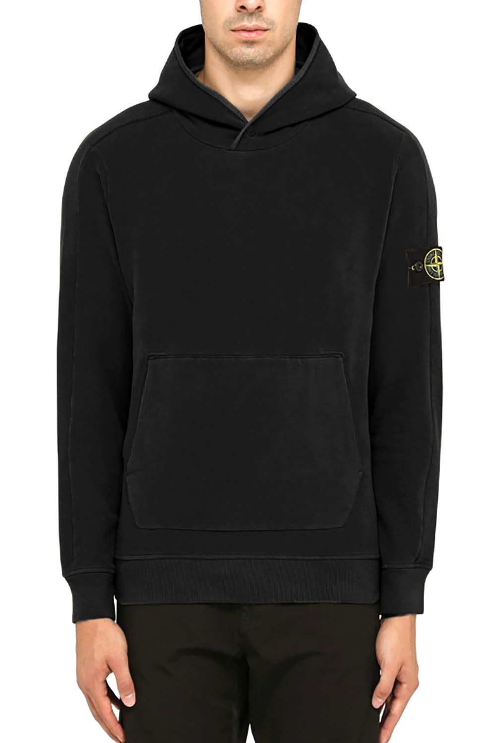  Stone Island Felpa Con Cappuccio Black Uomo - 2