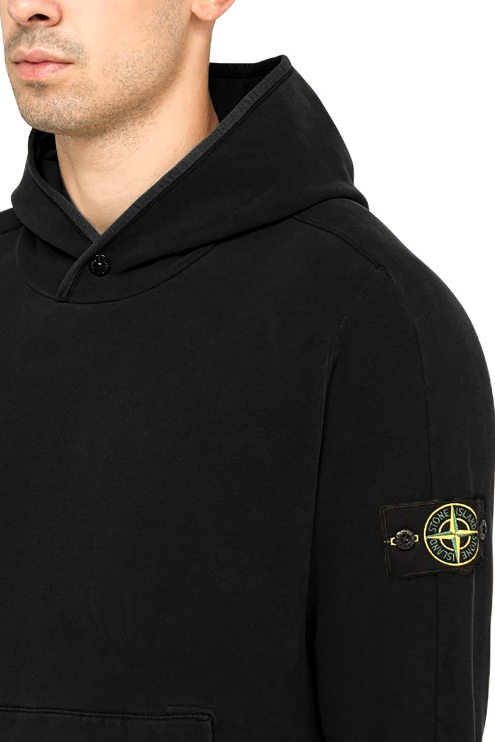  Stone Island Felpa Con Cappuccio Black Uomo - 3