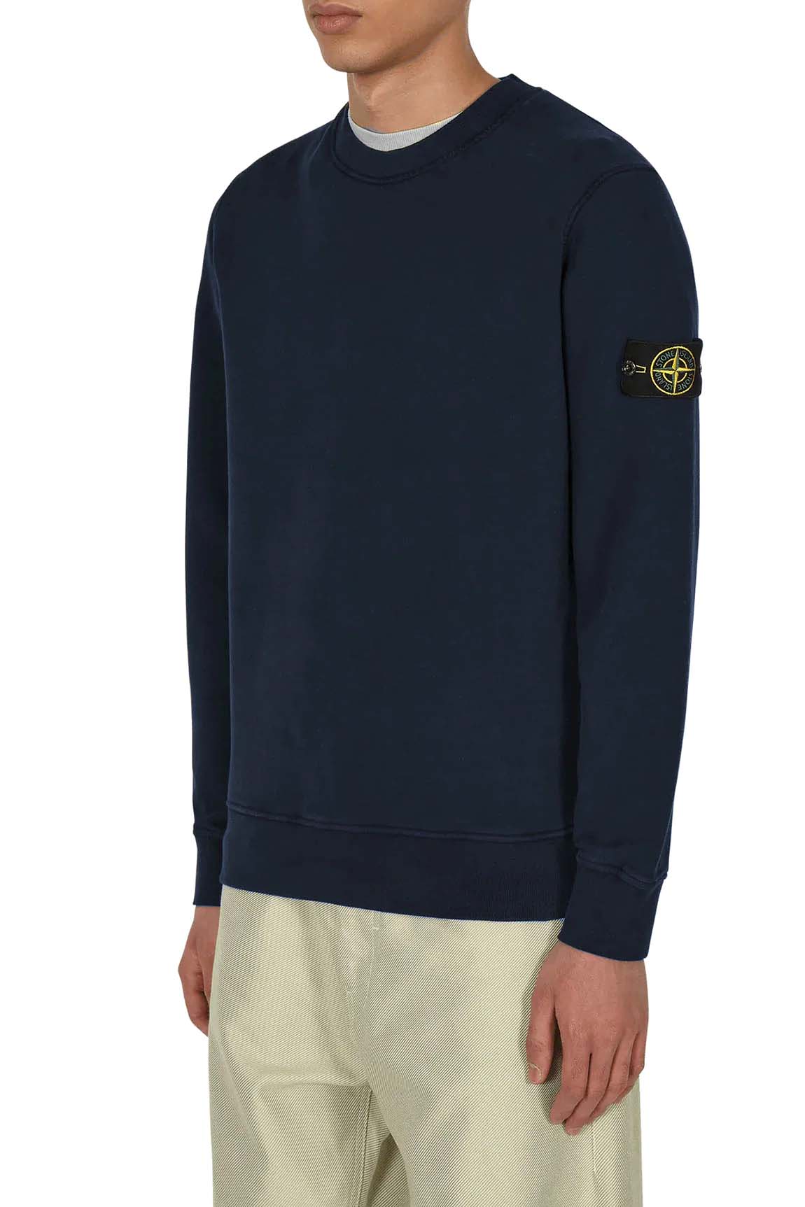  Stone Island Felpa Girocollo Navy Uomo - 3