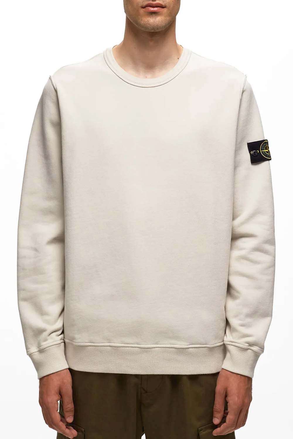  Stone Island Felpa Girocollo Sabbia Uomo - 2