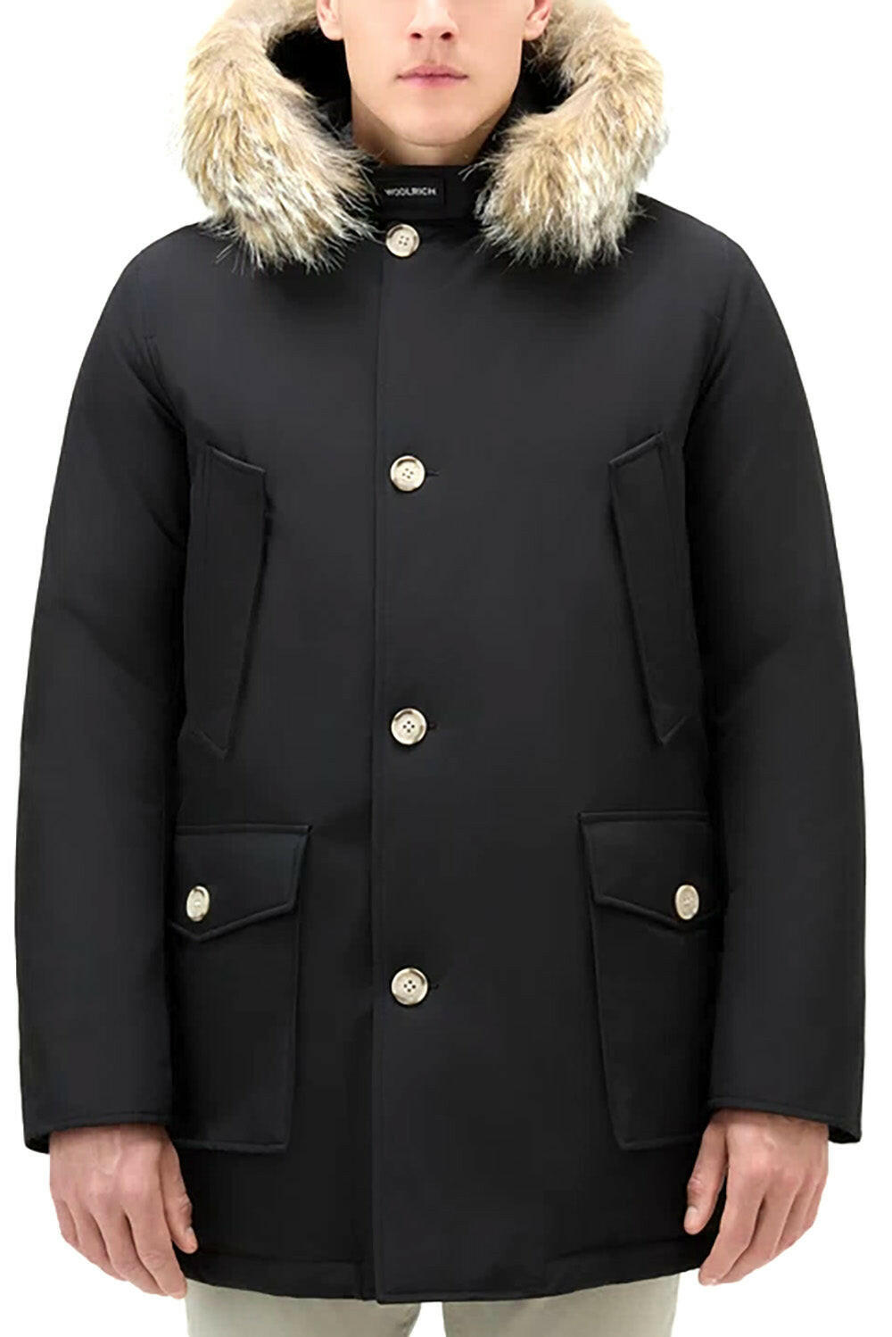  Woolrich Arctic Parka In Ramar Black Uomo - 2