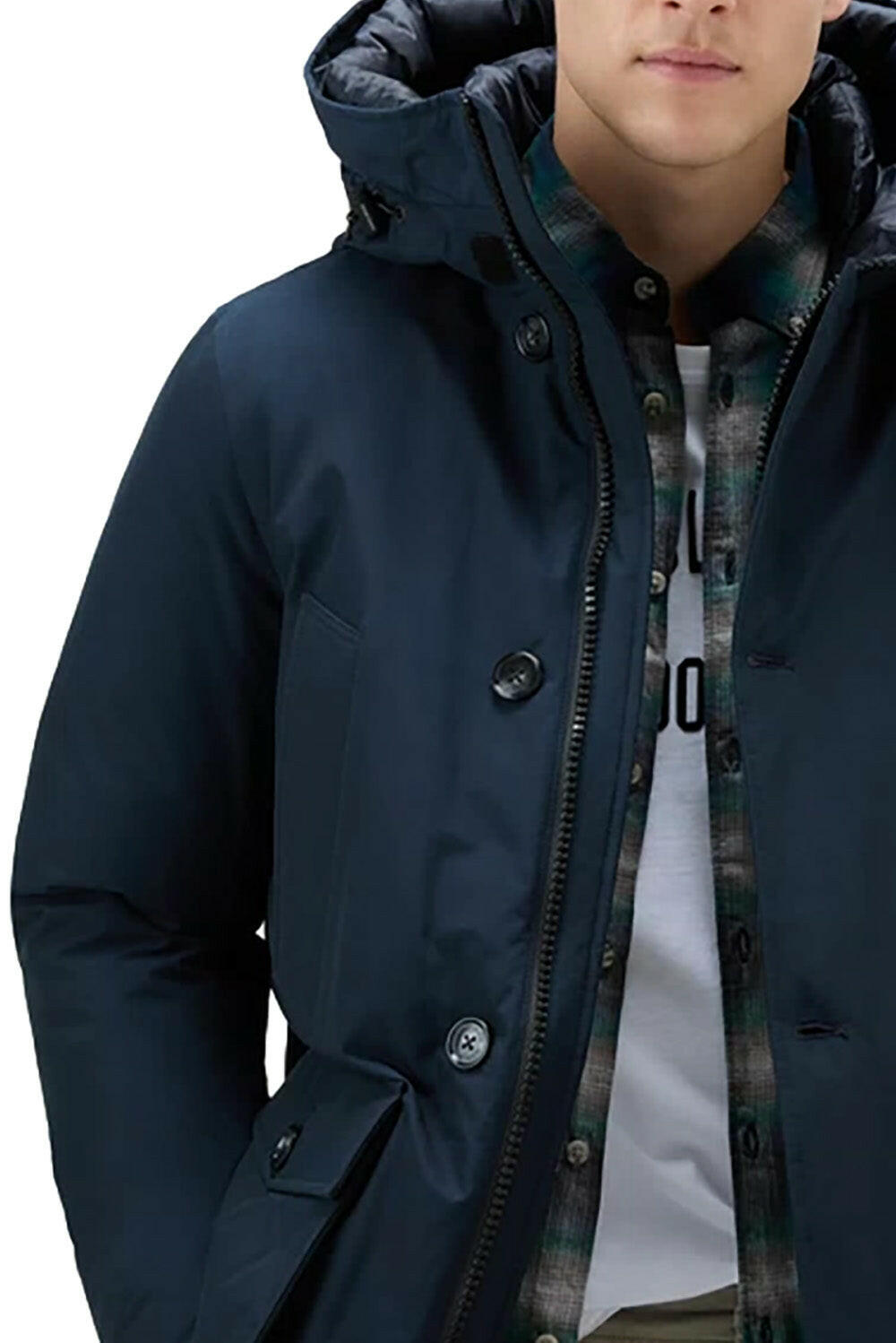  Woolrich Arctic Parka Anorak Navy Uomo - 4