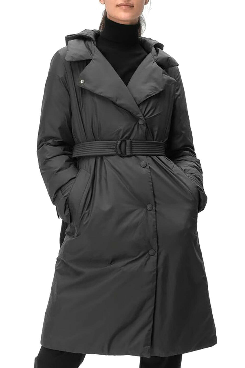  Woolrich Ellis Trench Coat Black Woman - 2