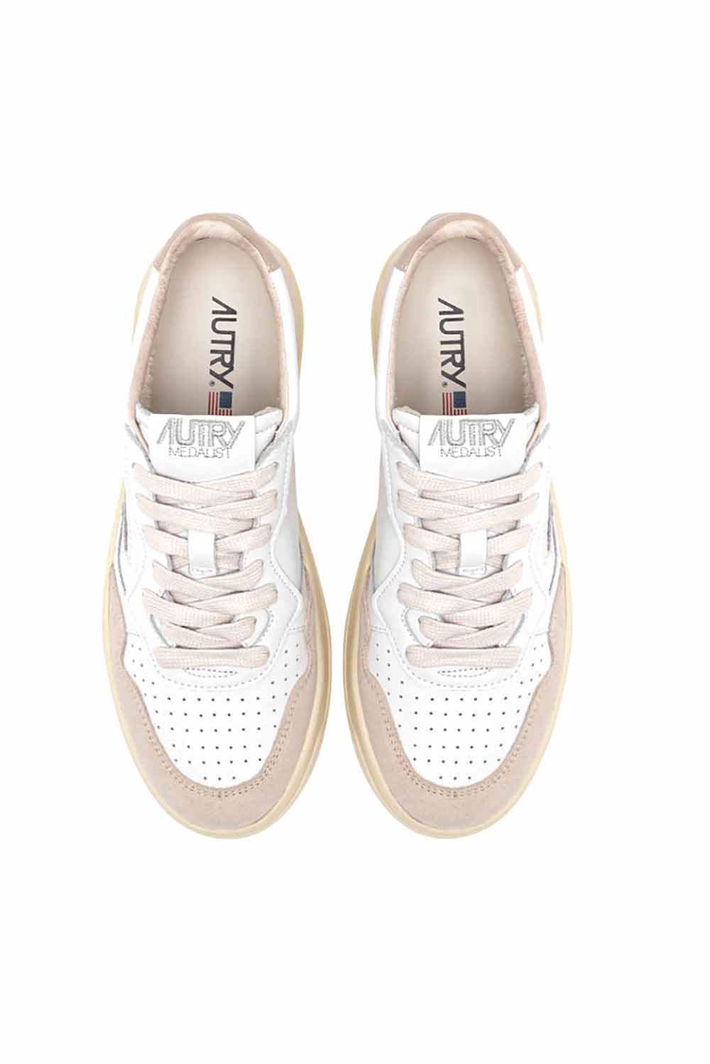  Autry Sneakers Medalist Low Beige Woman - 4