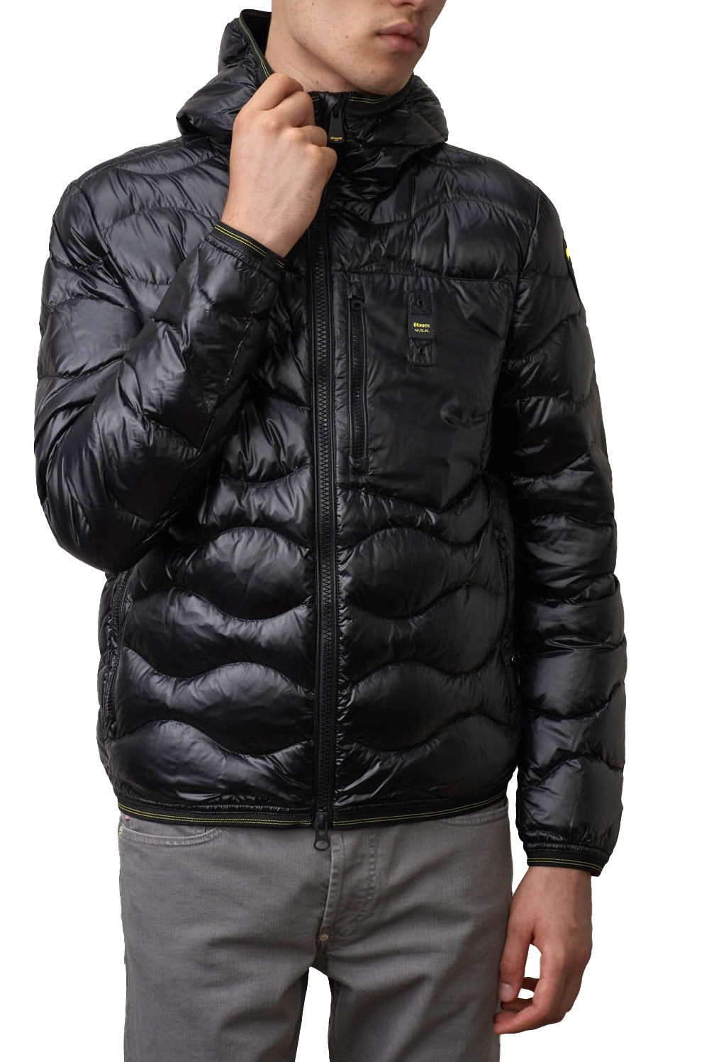  Blauer Piumino Wave Nero Uomo - 2