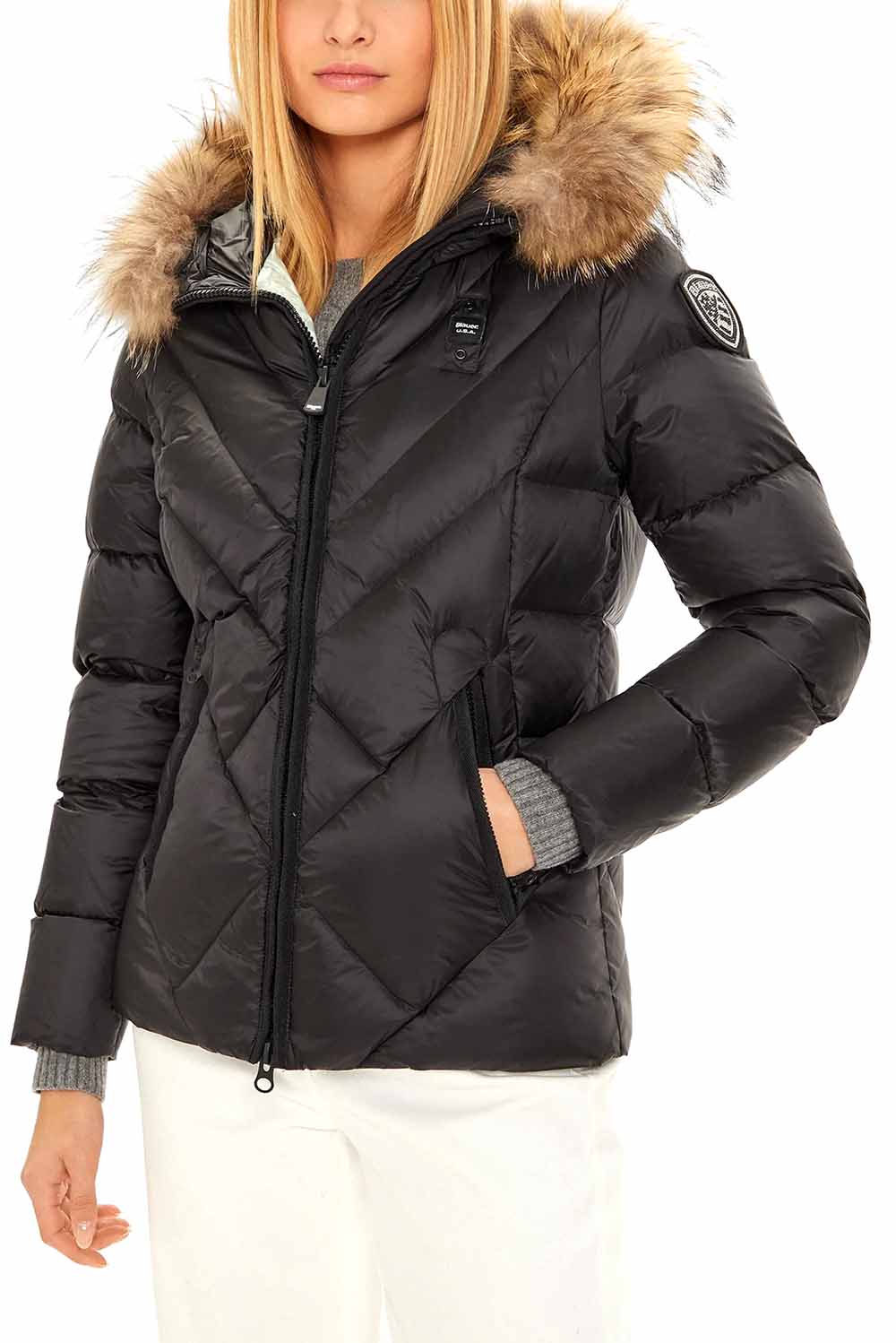  Blauer Piumino Alicia Nero Woman - 2