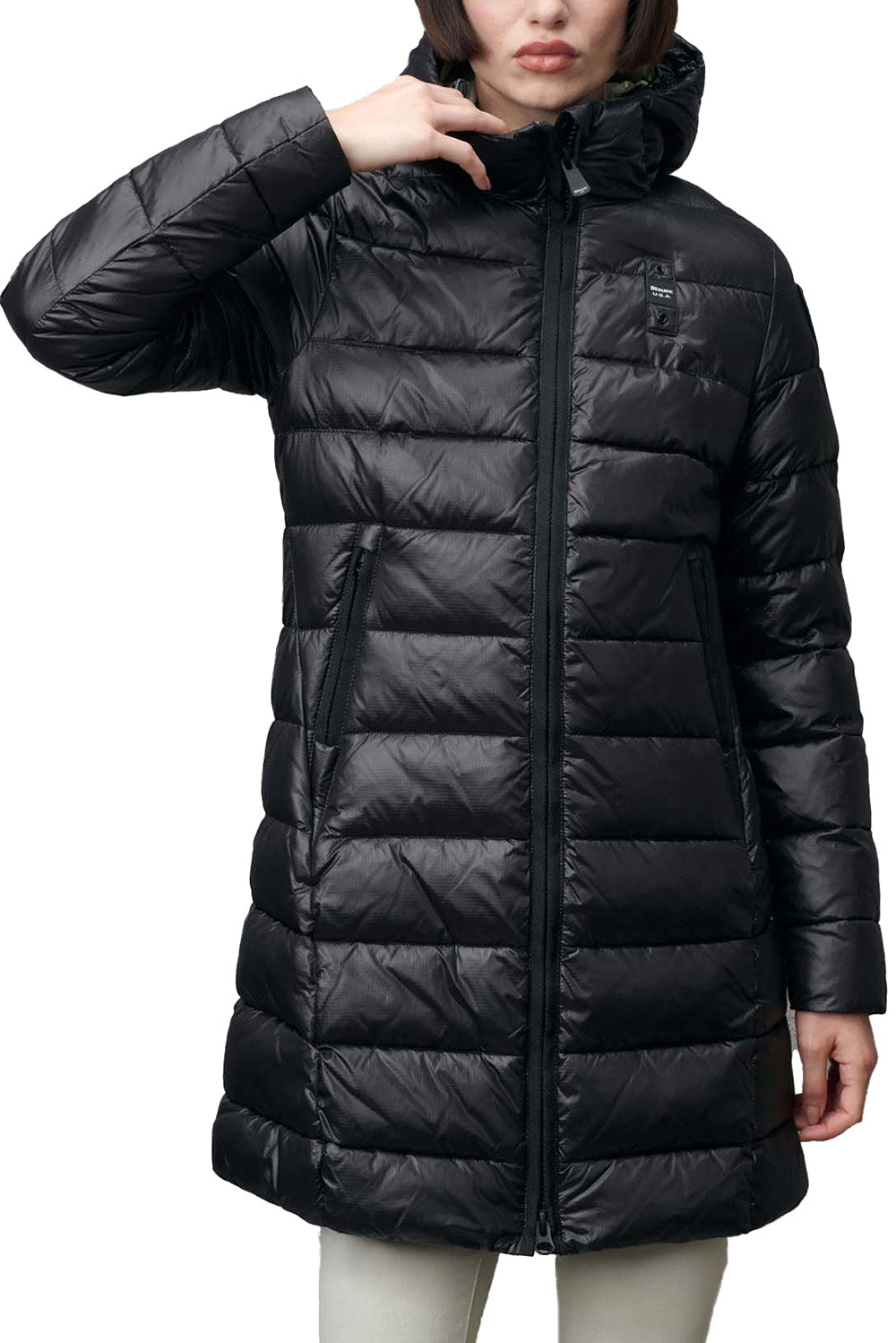  Blauer Piumino Adelaide Nero Woman - 2