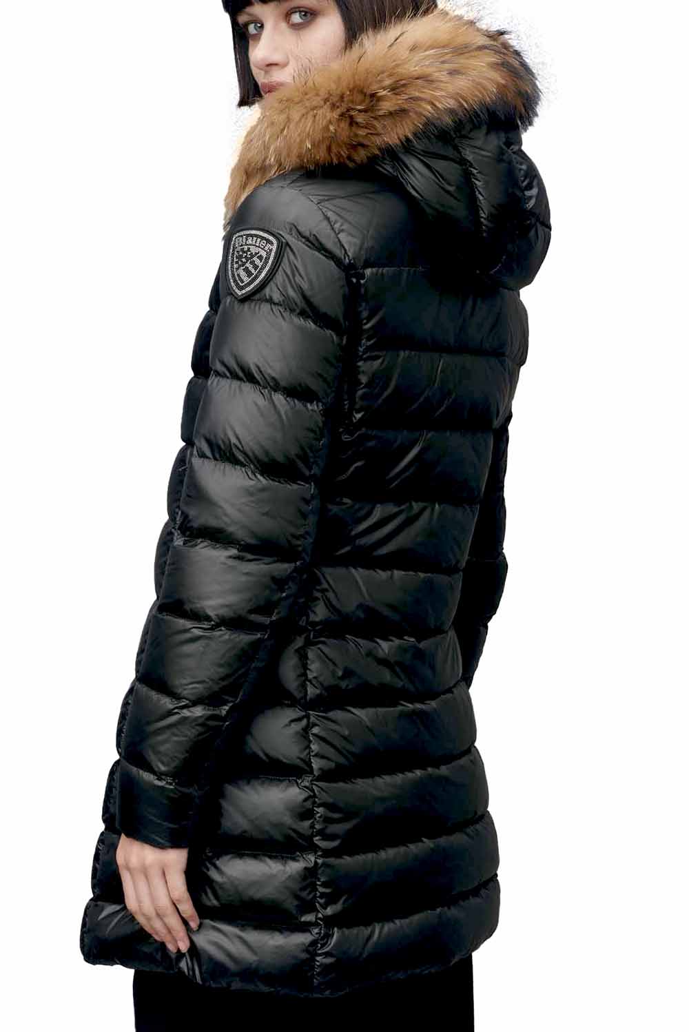  Blauer Piumino Lungo Kristin Nero Woman - 3