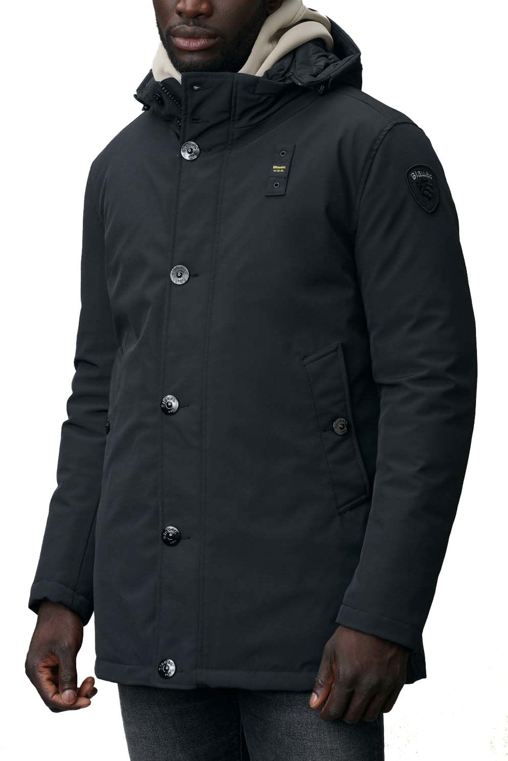  Blauer Parka Chester Nero Uomo - 2