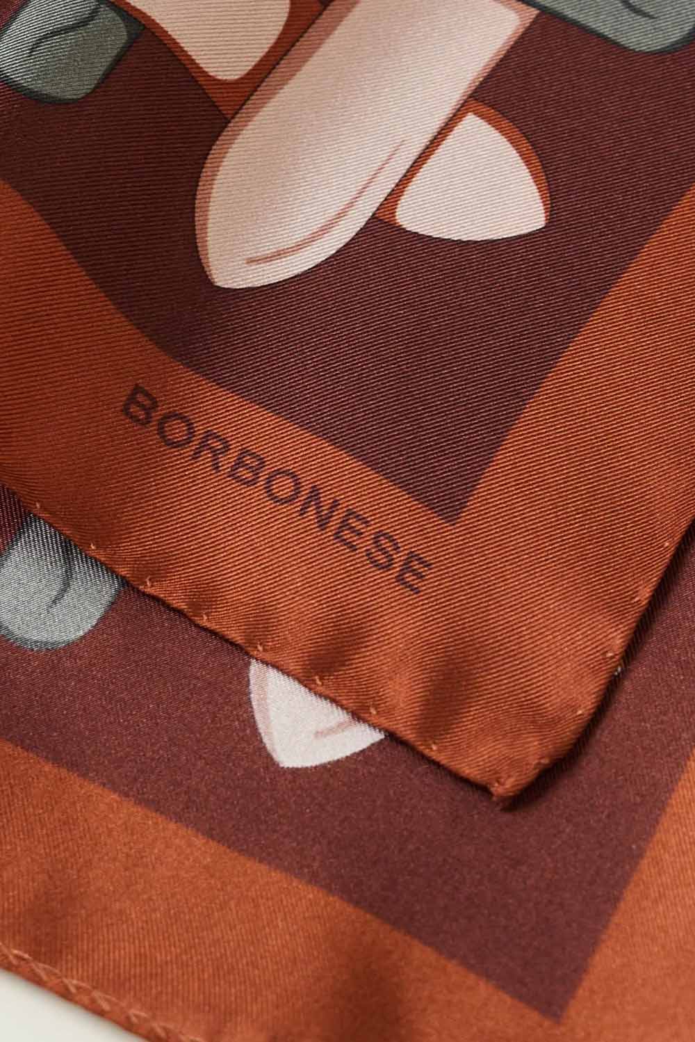  Borbonese Foulard Con Stampa Caramello Woman - 2