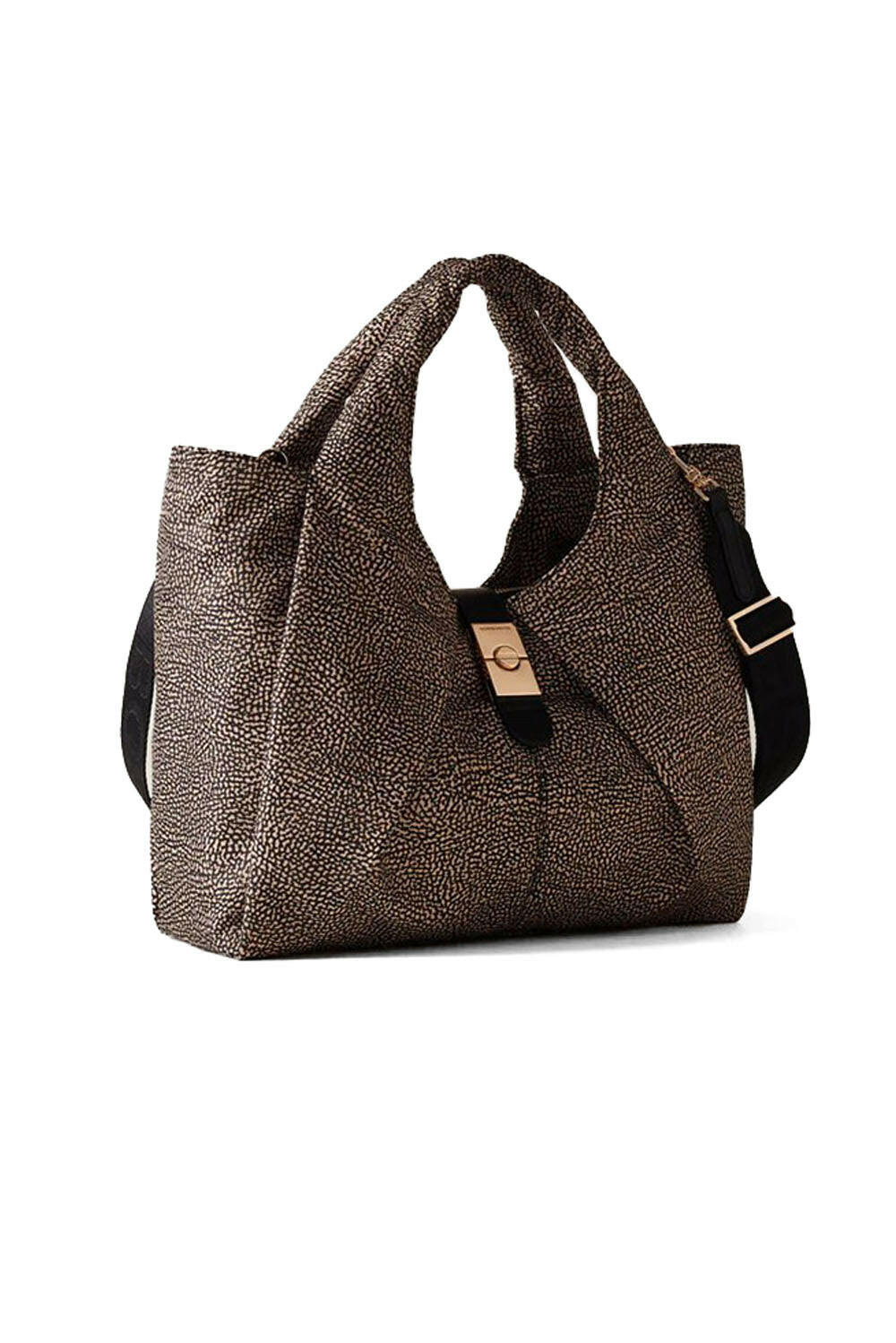  Borbonese Shopper Cortina Medium Op Natural Woman - 2