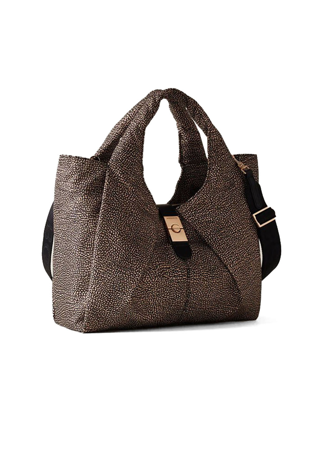  Borbonese Shopper Cortina Medium Op Natural Woman - 2