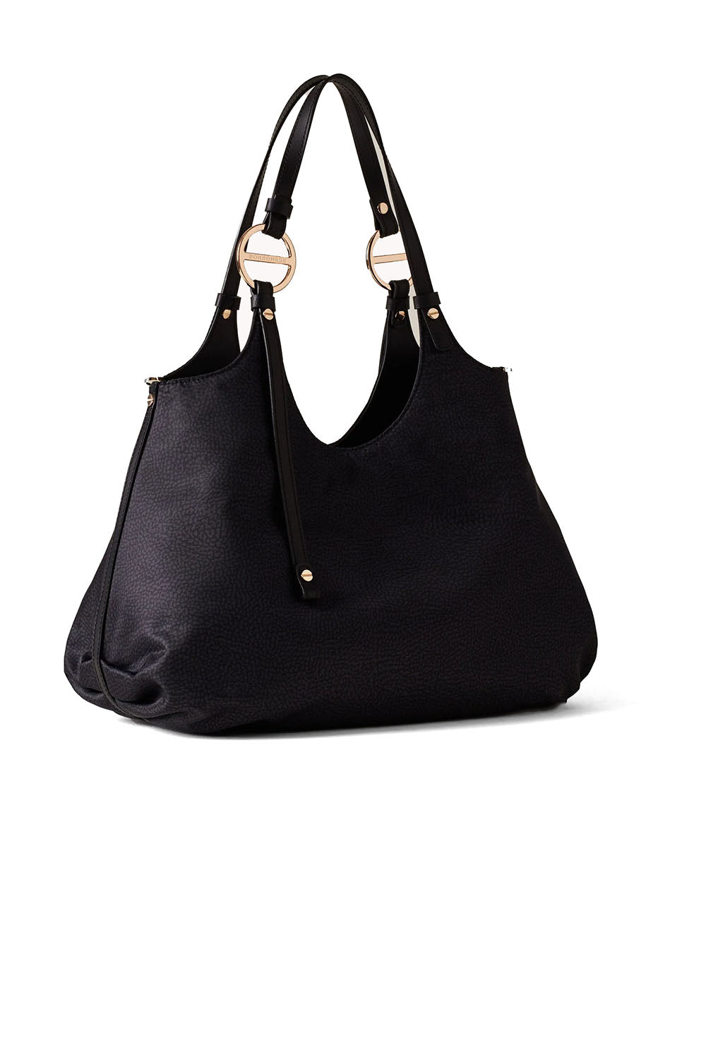  Borbonese Bond Shopper Medium Nero Woman - 2