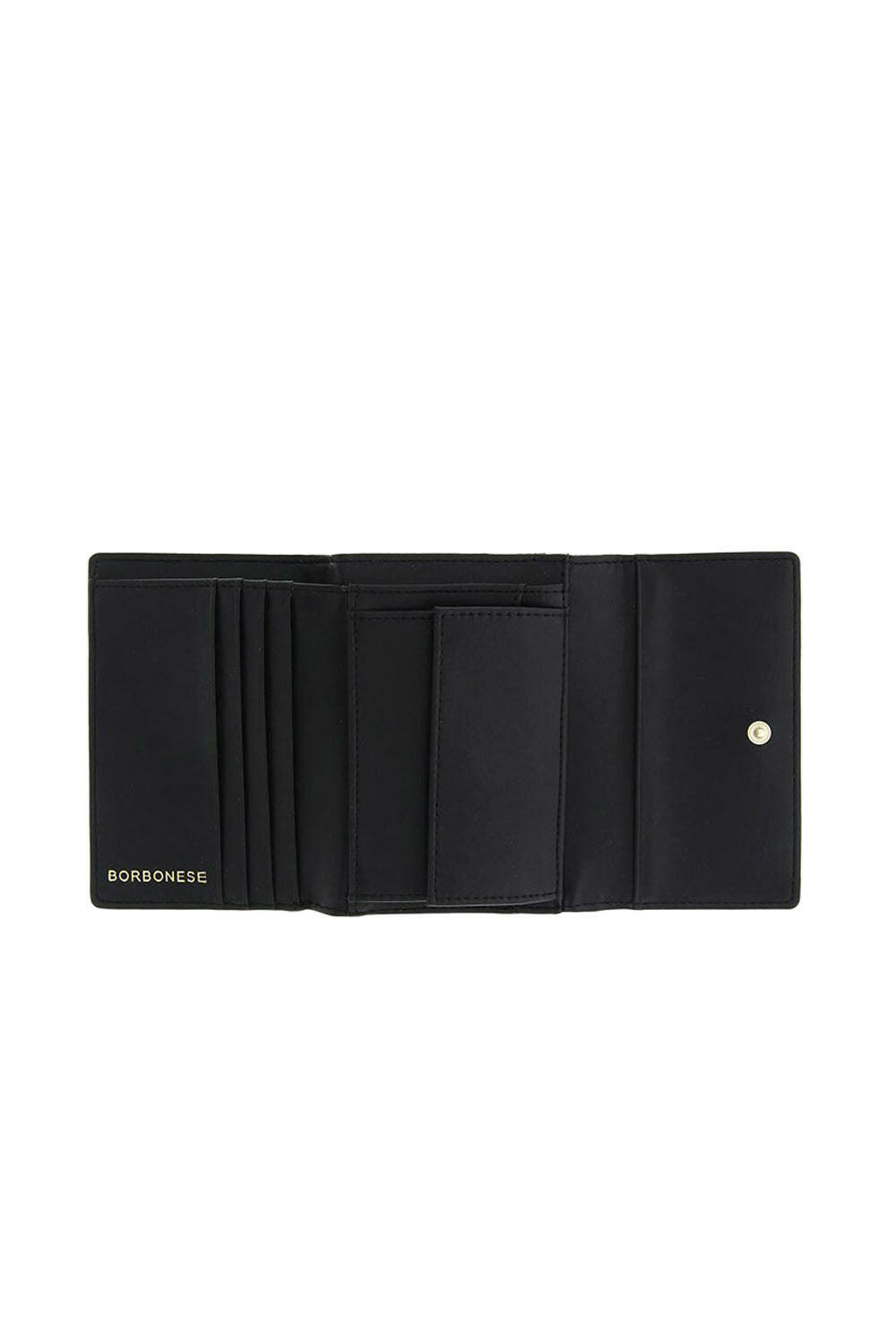  Borbonese Medium Wallet Nero Woman - 2