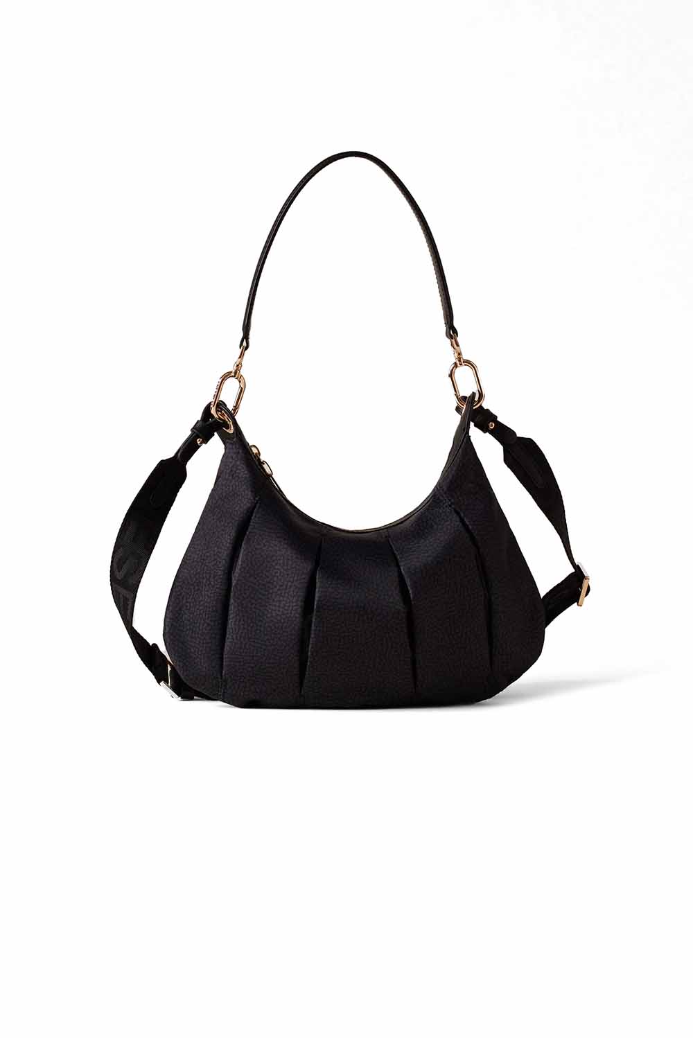  Borbonese Croissant Hobo Small Nero Woman - 1