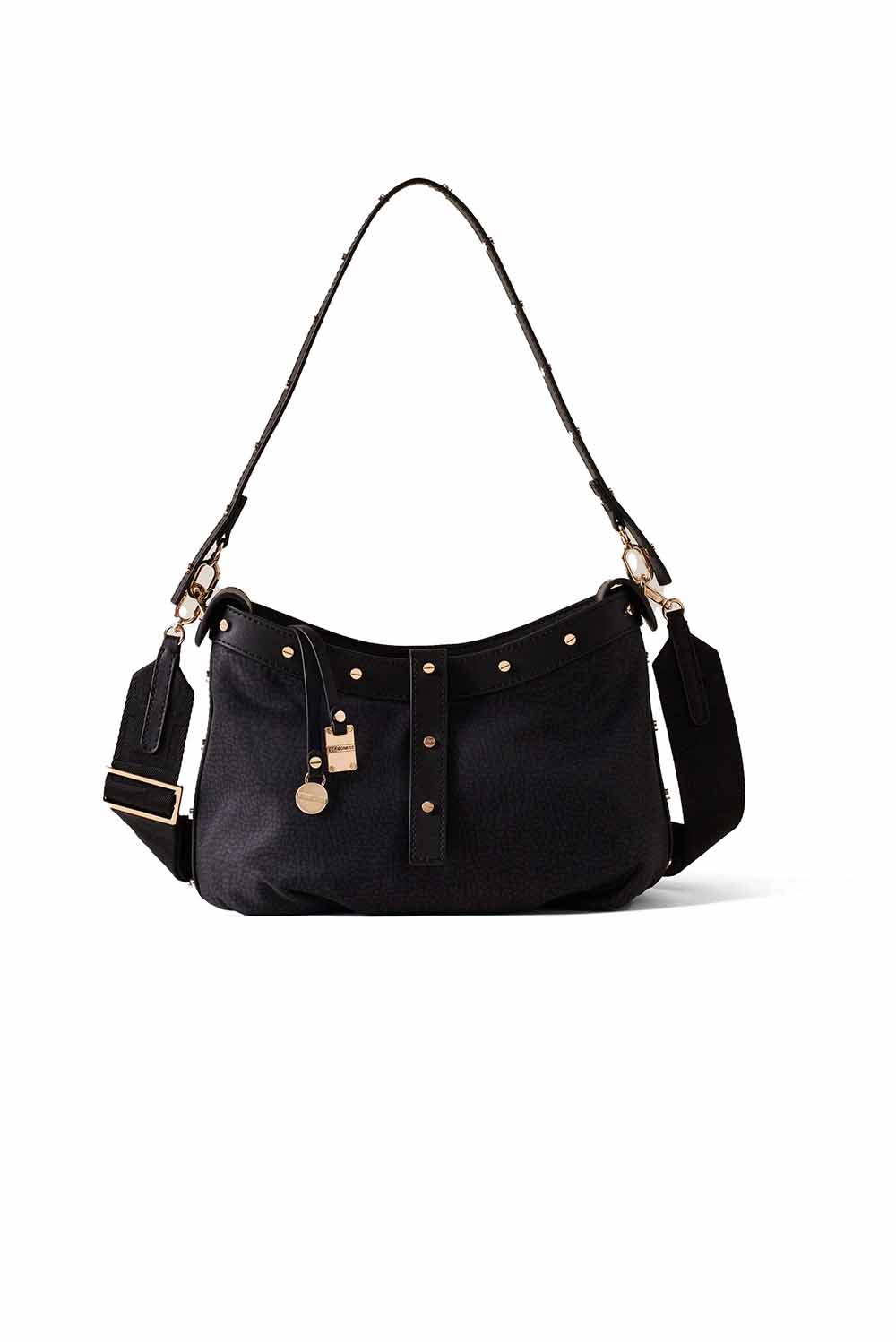  Borbonese Metropole Hobo Mini Black Woman - 1