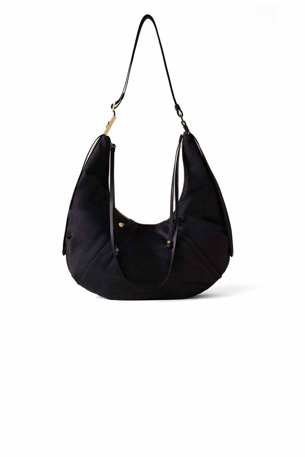  Borbonese Fold Hobo Small Nero Woman - 1