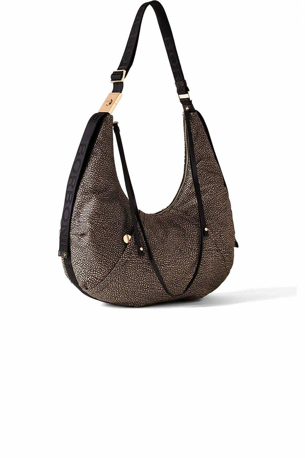  Borbonese Fold Hobo Medium Op Natural Woman - 2