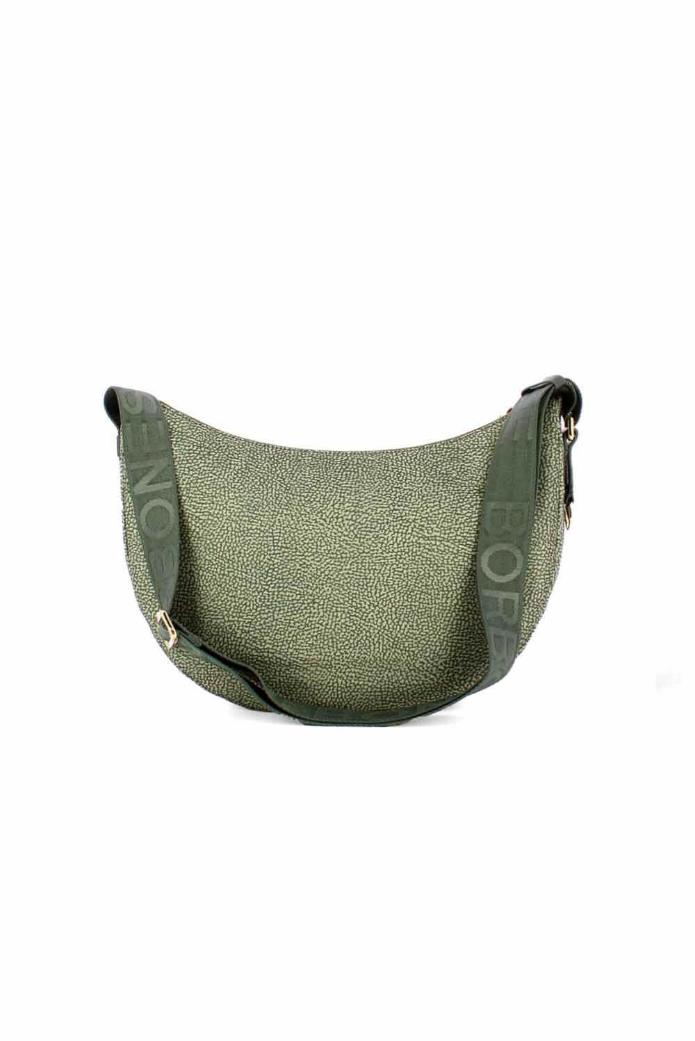  Borbonese Luna Bag Small Verde Militare Woman - 3