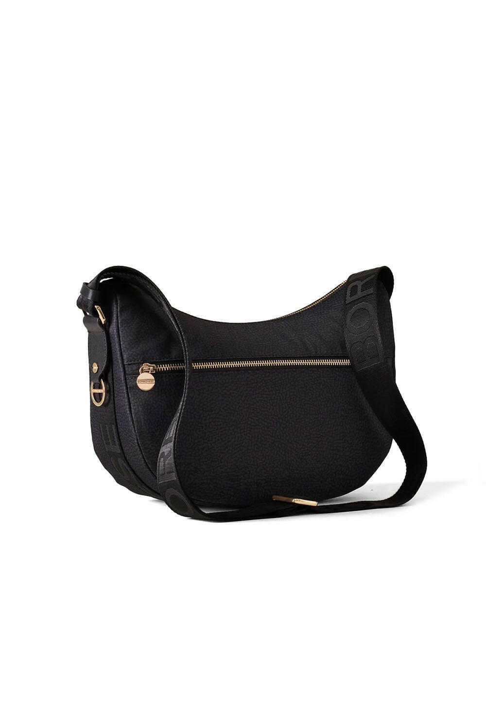  Borbonese Luna Bag Small Nero Woman - 2