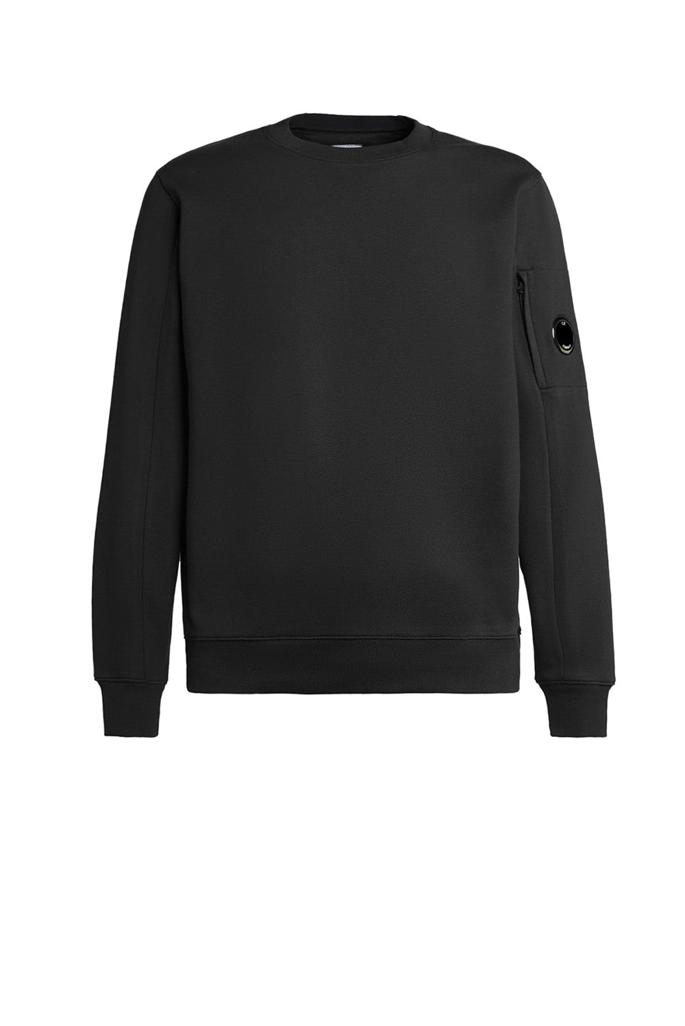  Cp Company Fleece Sweatshirt Black Uomo - 1