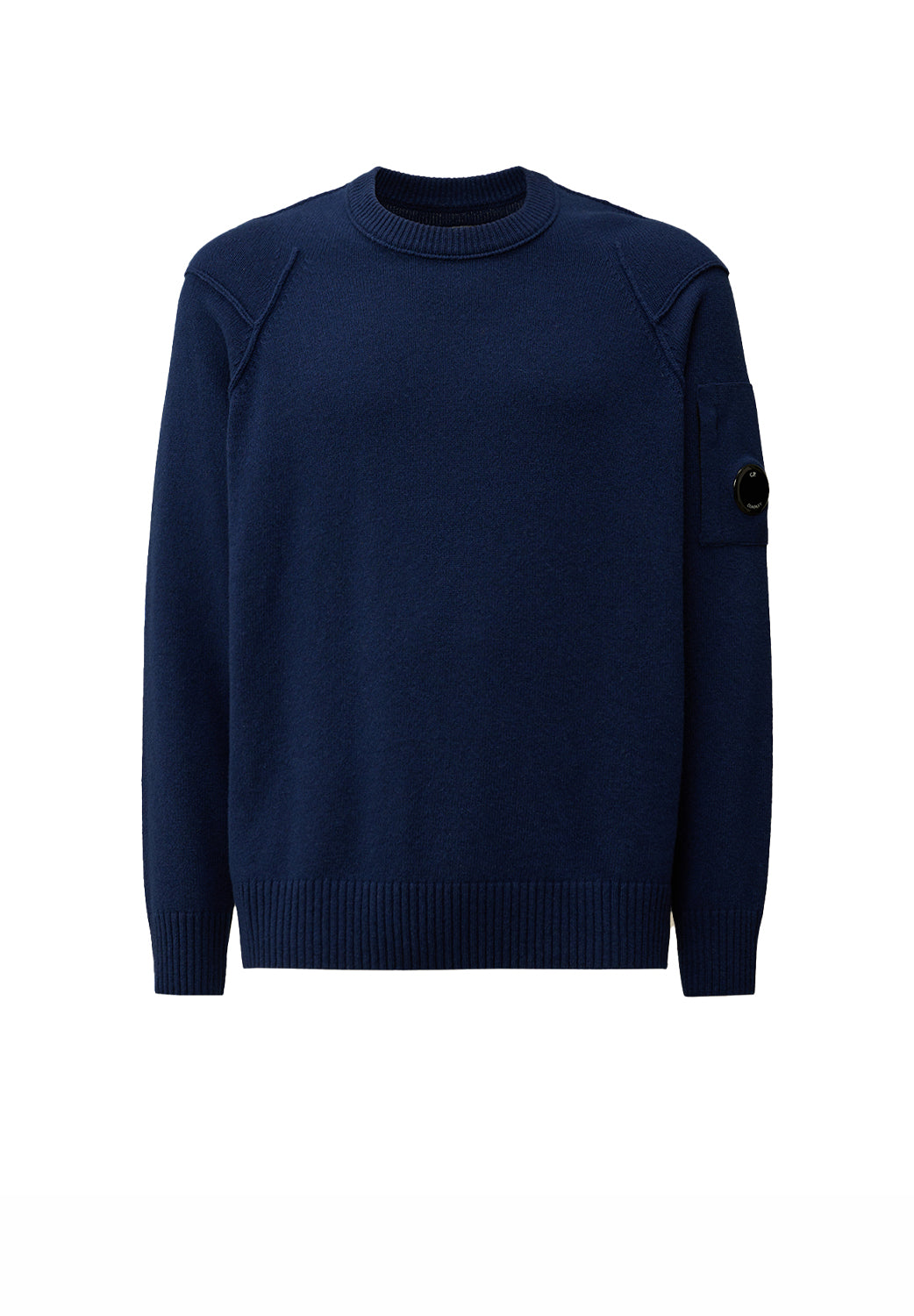  Cp Company Crew Neck Knit Estate Blue Uomo - 1