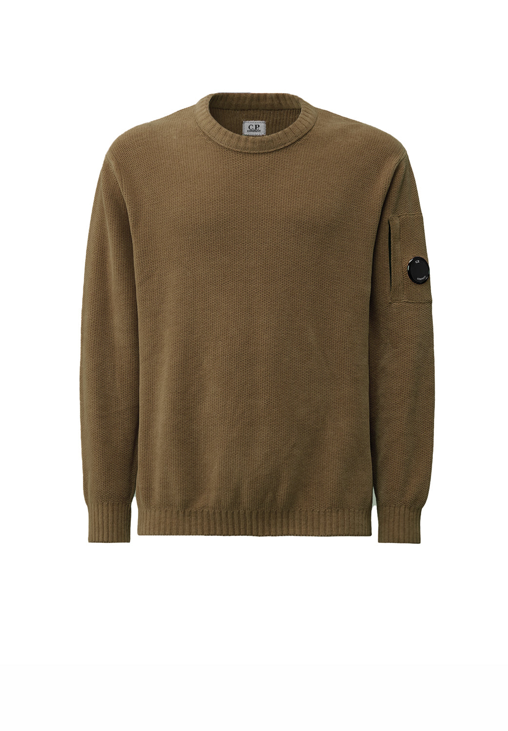  Cp Company Chenille Crewneck Knit Walnut Uomo - 1