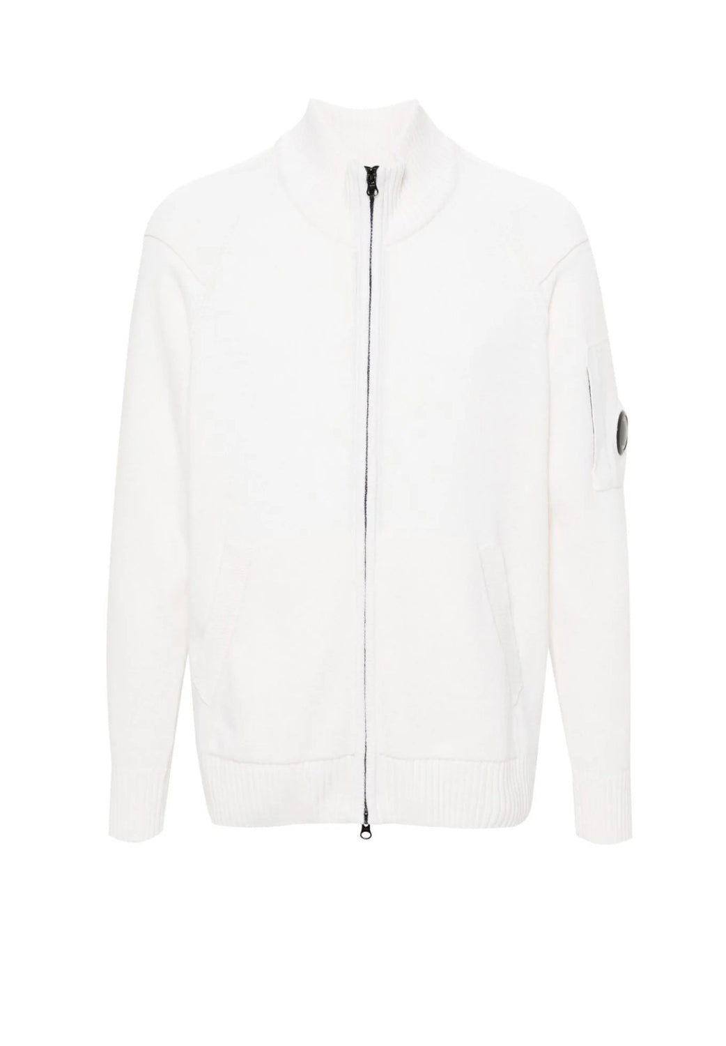  Cp Company Zipped Cardigan Gauze White Uomo - 1