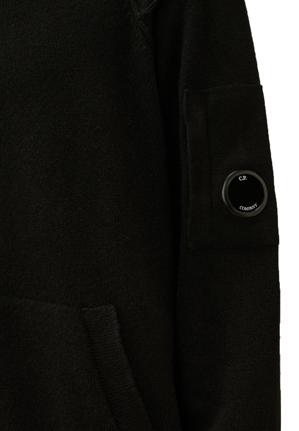  Cp Company Zipped Cardigan Black Uomo - 4