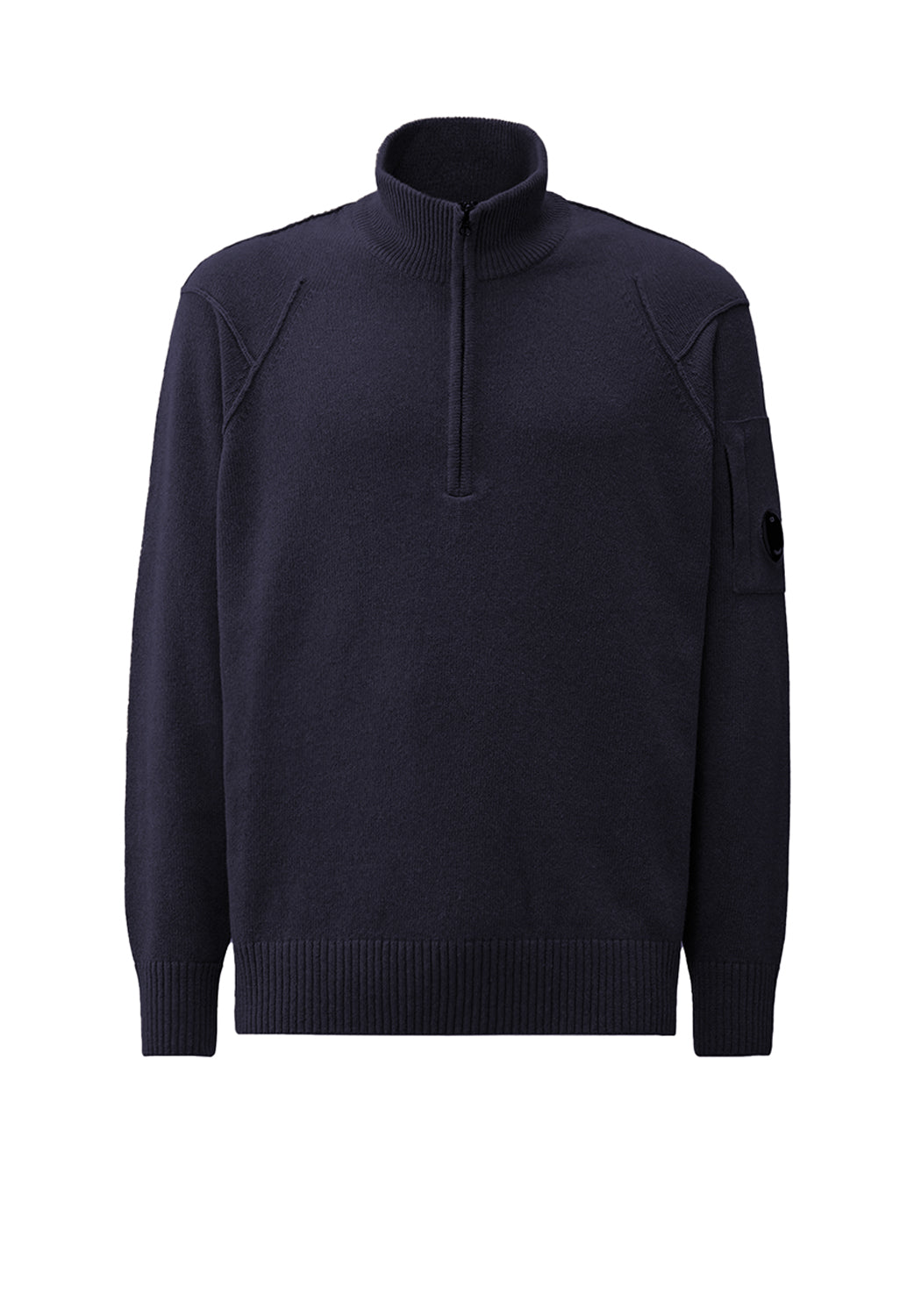  Cp Company Zipped Knit Total Eclipse Uomo - 1