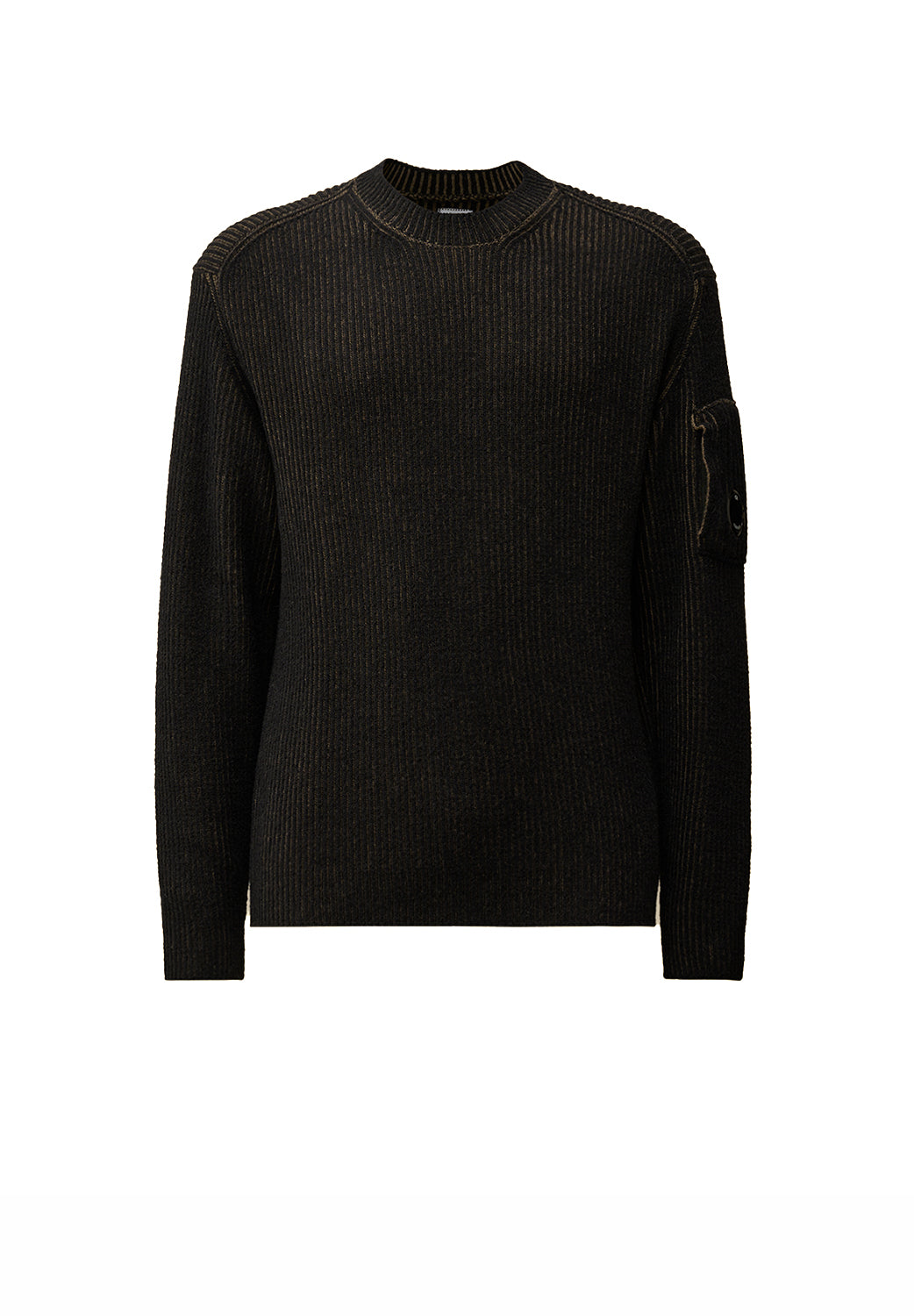  Cp Company Crewneck Vanisé Knit Walnut Uomo - 1