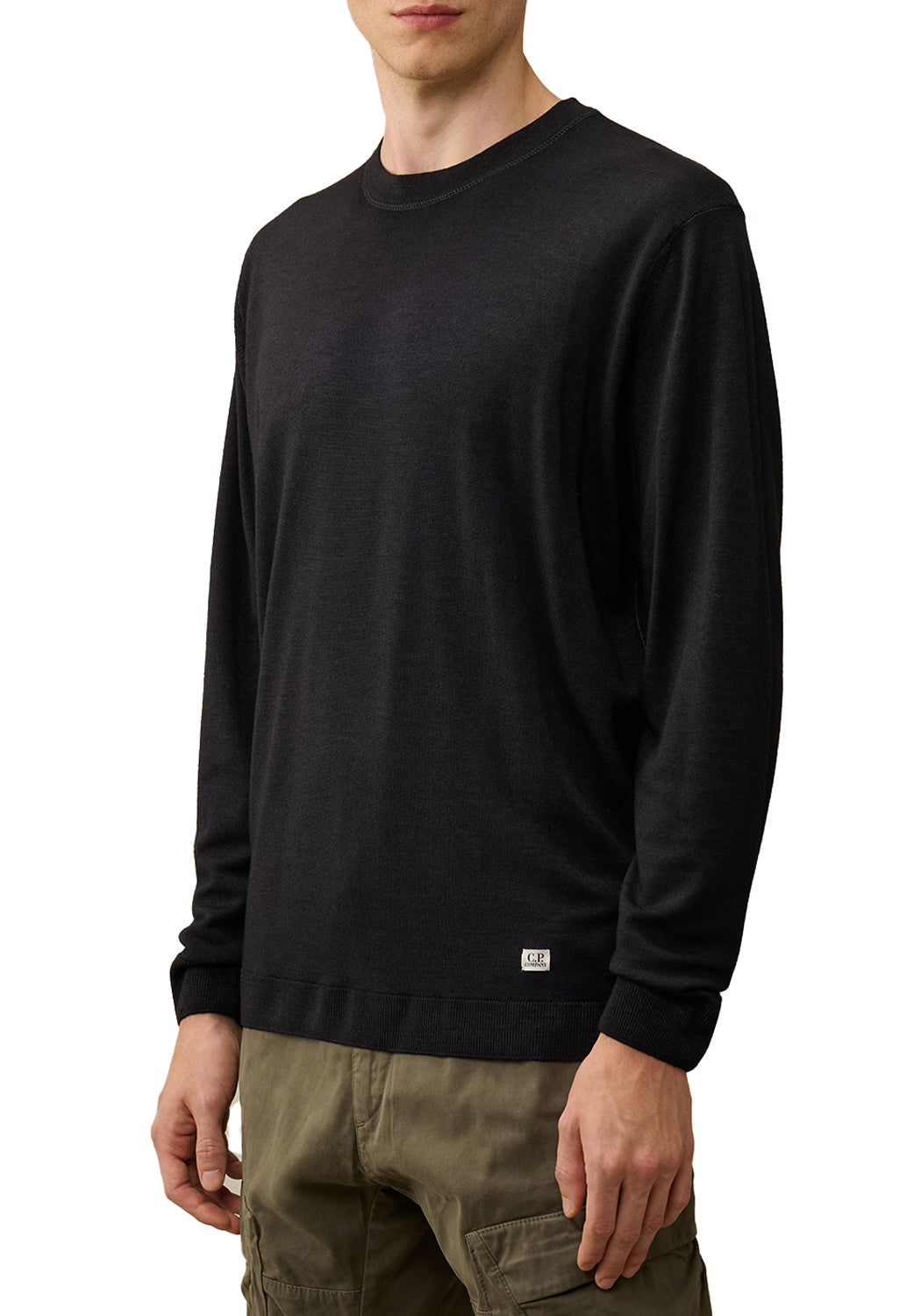  Cp Company Girocollo Black Uomo - 2