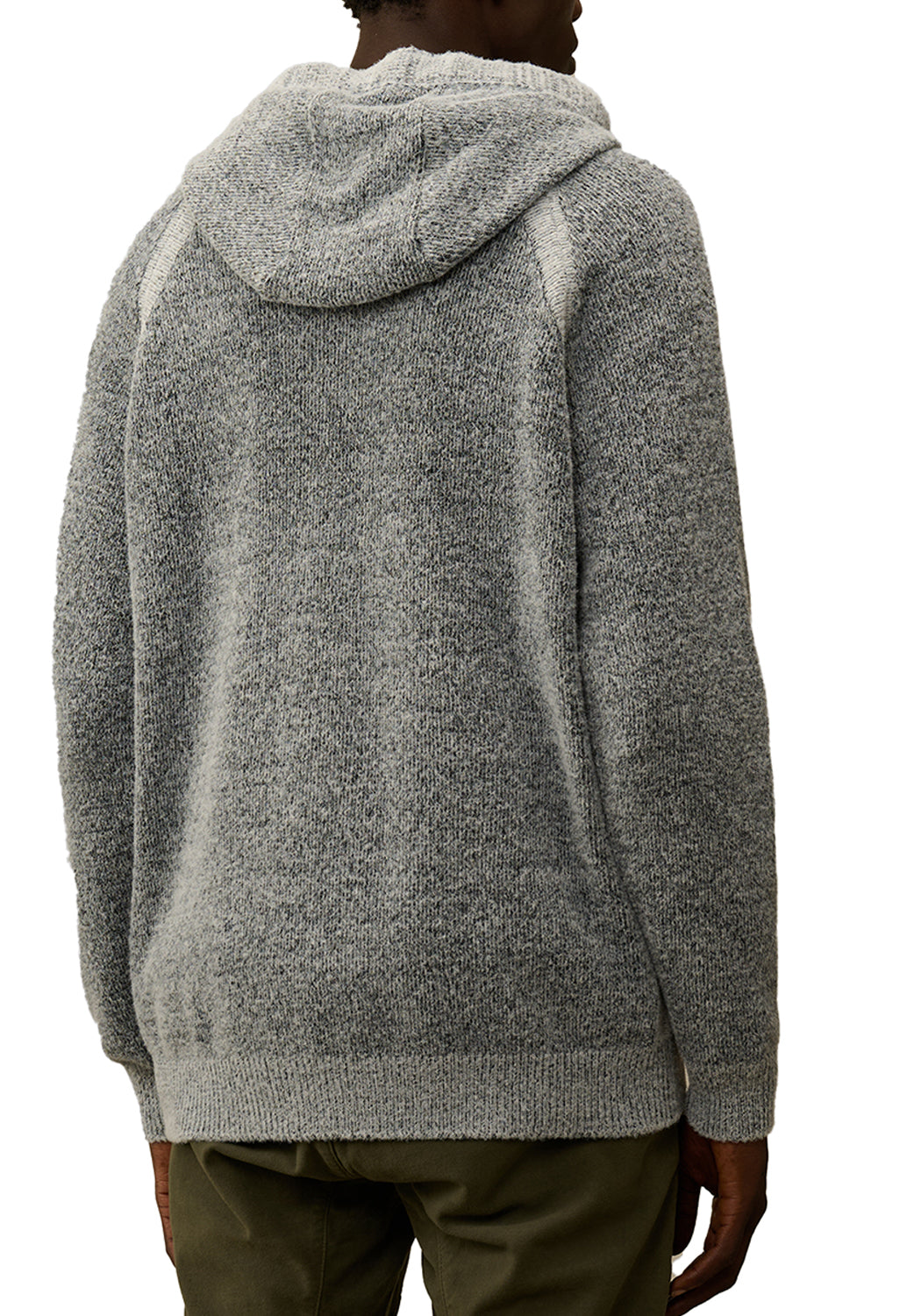  Cp Company Hooded Knit Black Melange Uomo - 3