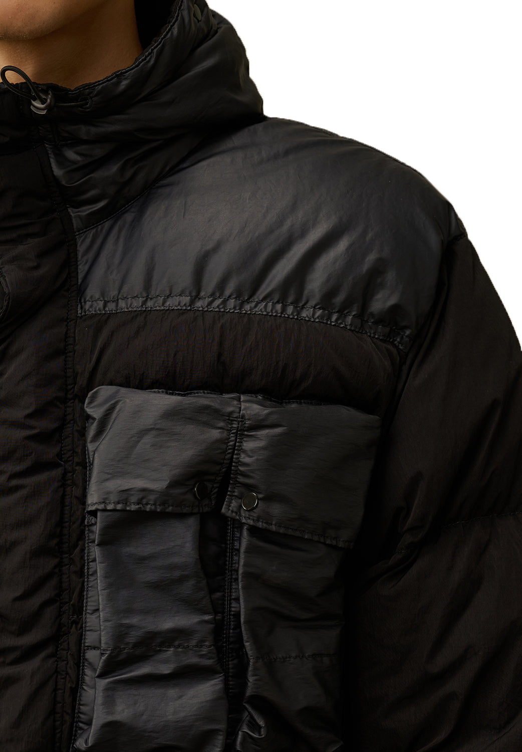  Cp Company Goggle Down Jacket Black Uomo - 4