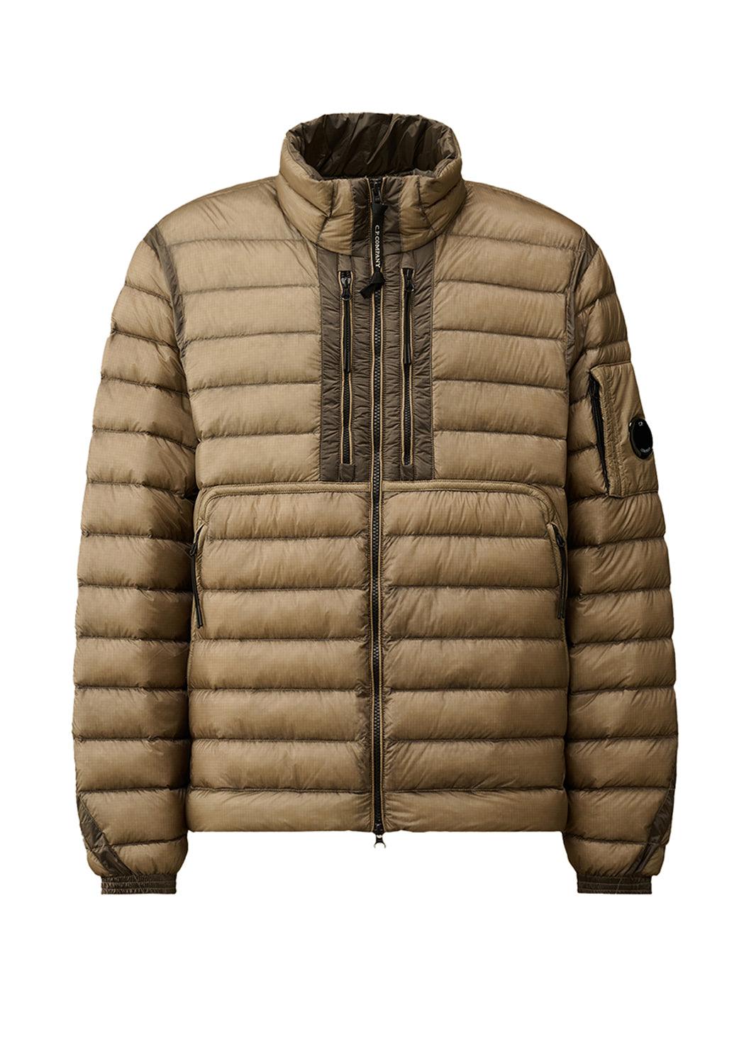  Cp Company Zip Down Jacket Vintage Khaki Uomo - 1