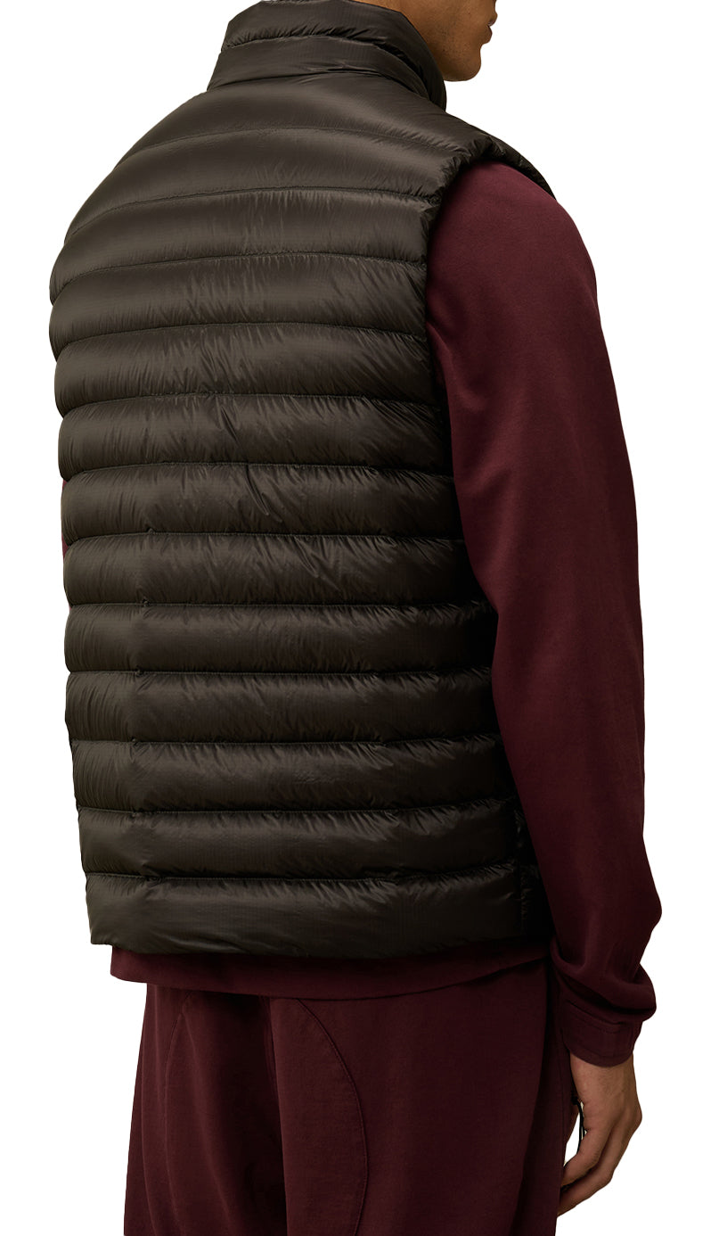  Cp Company Shell Lens Down Vest Black Uomo - 3