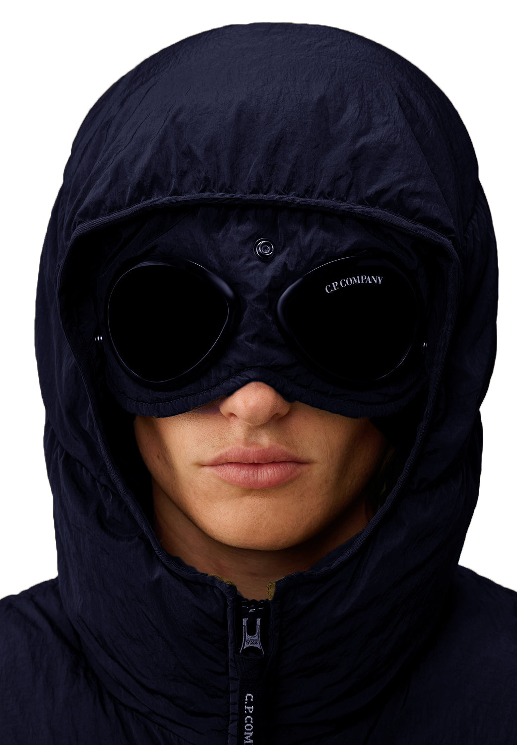  Cp Company Goggle Down Jacket Total Eclipse Uomo - 4