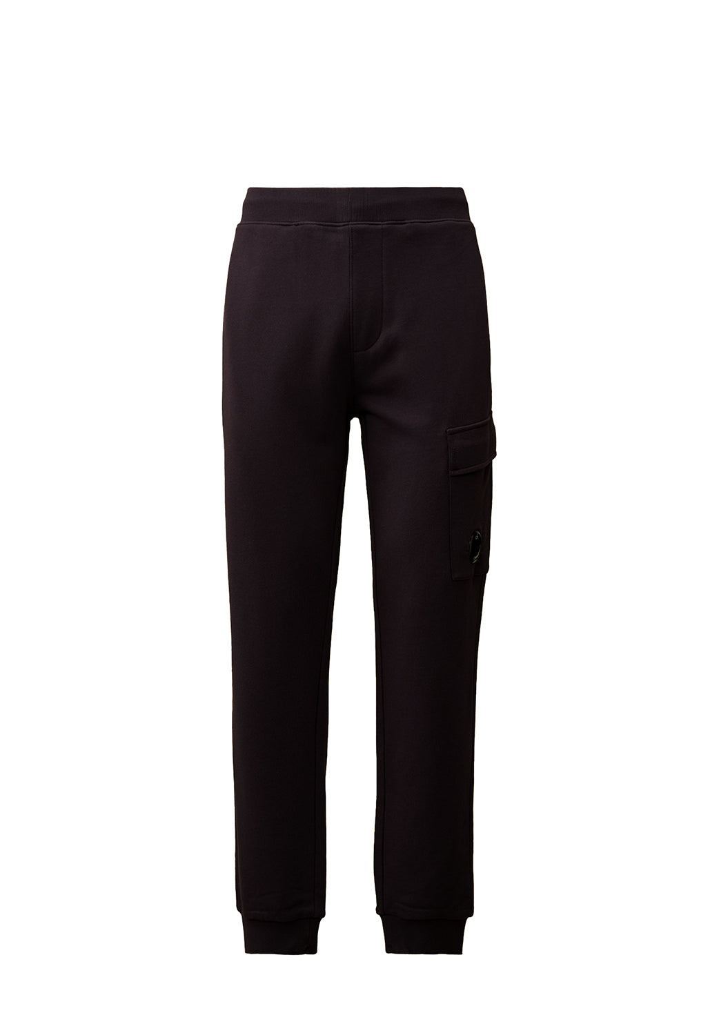  Cp Company Fleece Cargo Sweatpants Black Uomo - 1