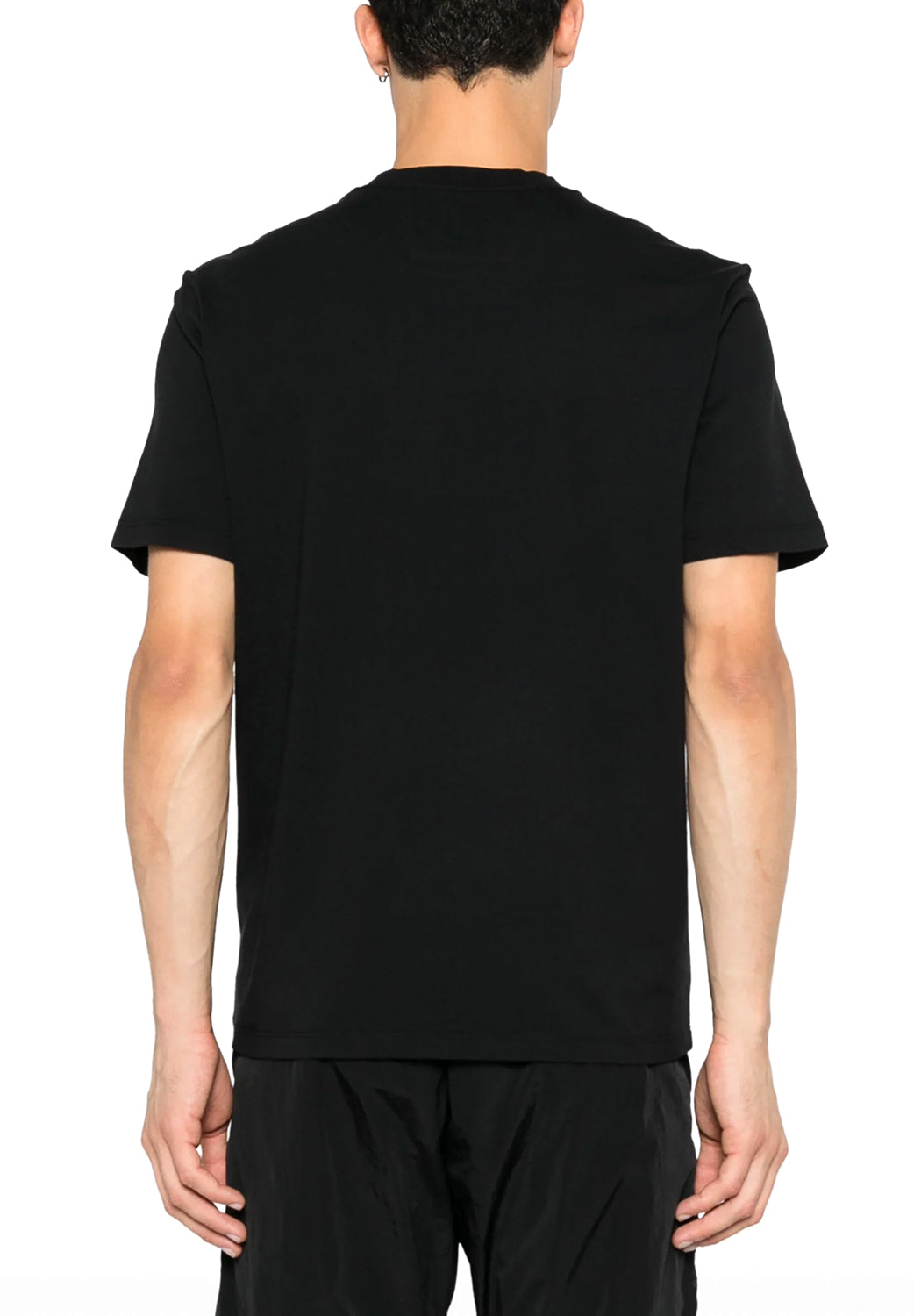  Cp Company Logo Label T-shirt Black Uomo - 3