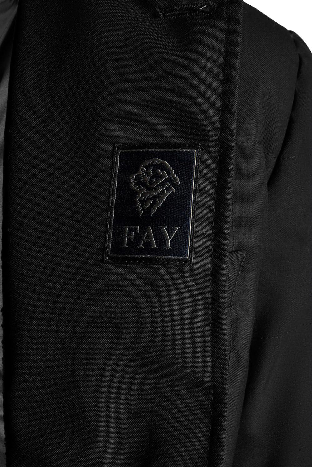  Fay Piumino Double Front Nero Uomo - 5