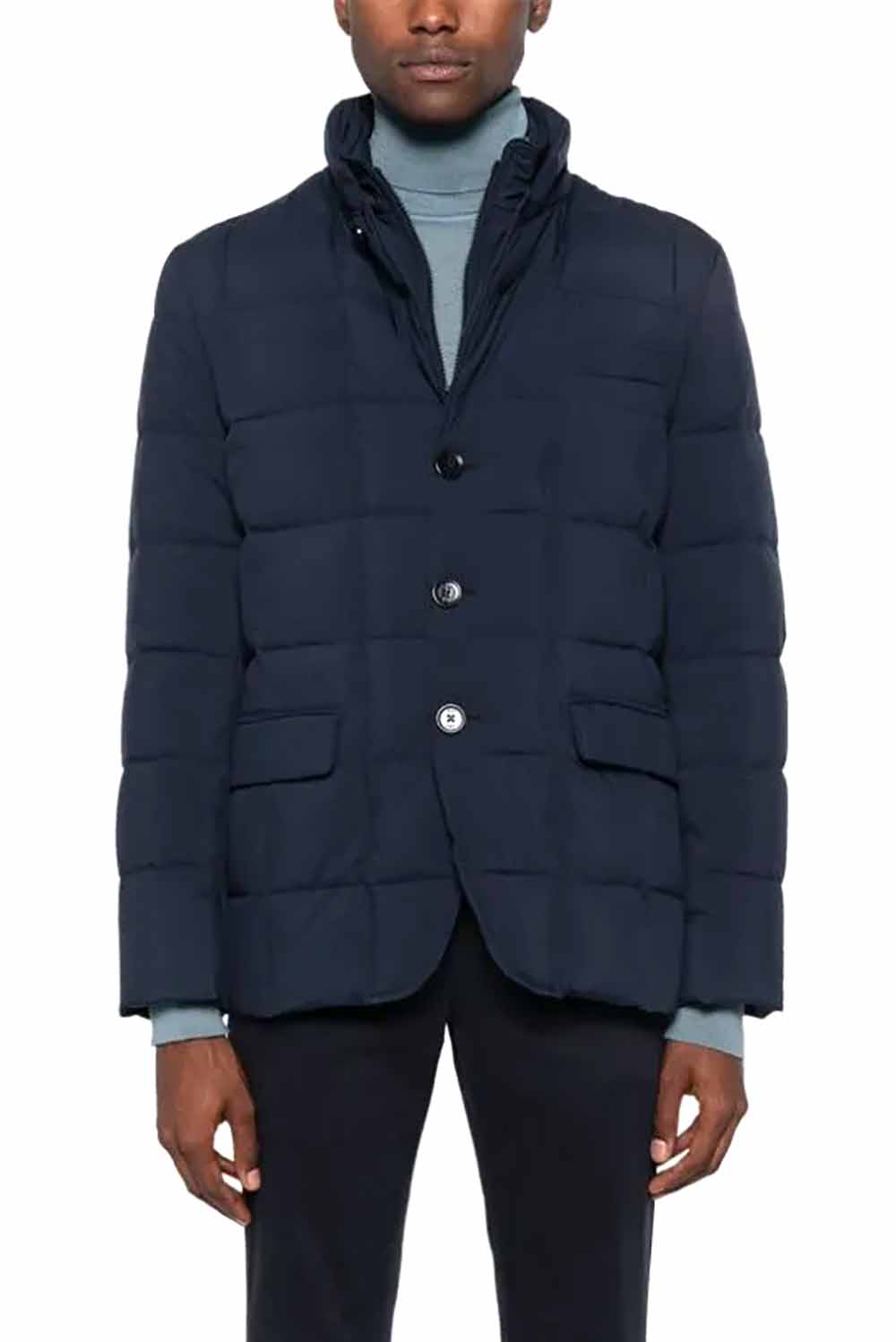  Fay Piumino Double Front Blu Navy Uomo - 2