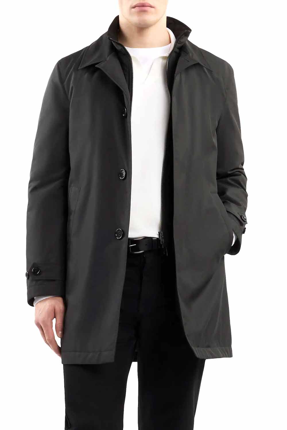  Fay Morning Coat Nero Uomo - 2