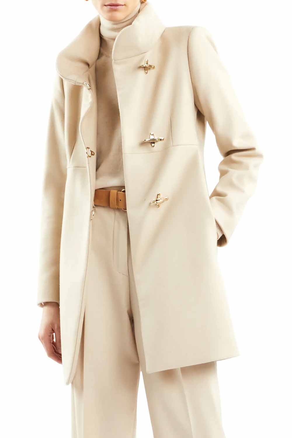  Fay Romantic Coat In Lana Yogurt Woman - 2